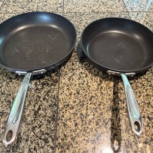 All-Clad Non-Stick Black Frying Pan Set
10-1/2” and 12”